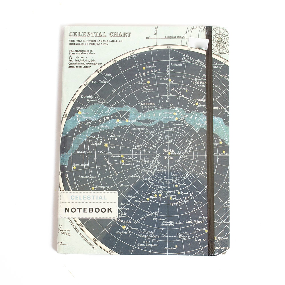 Cavallini, Memo & Notebooks, Art & School, 6"x8", Large, Celestial, 376297
